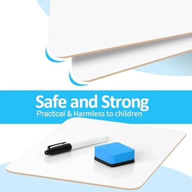 Dry Erase LapBoards, PANDRI 26 Pack Double Sided 12.5 x 9 Inch Whiteboards with 26 Erasers and 26 Markers, Dry Erase Boards for Students Classroom Teacher Supplies - Image 4