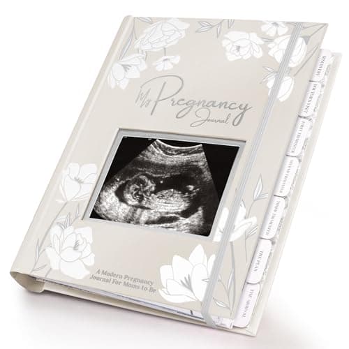 Pregnancy Journal, Pregnancy Announcements - 80 Pages Hard Cover Baby Books For Mom To Be Gift, Baby Memory Book Keepsake, Gender Reveal Gifts For New Moms, Shower & Registry (Clay) - Image 1