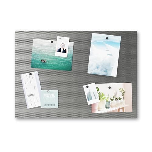 Umbra Bulletboard – Cork Board, Bulletin Board and Magnetic Board for walls – Modern Look with Dual Surface Design – Includes 12 Pushpins and 12 Magnets, 21x15 Inches - Image 1