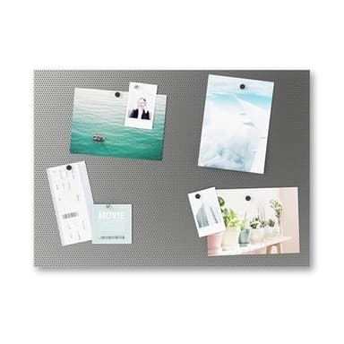 Umbra Bulletboard – Cork Board, Bulletin Board and Magnetic Board for walls – Modern Look with Dual Surface Design – Includes 12 Pushpins and 12 Magnets, 21x15 Inches - Image 1