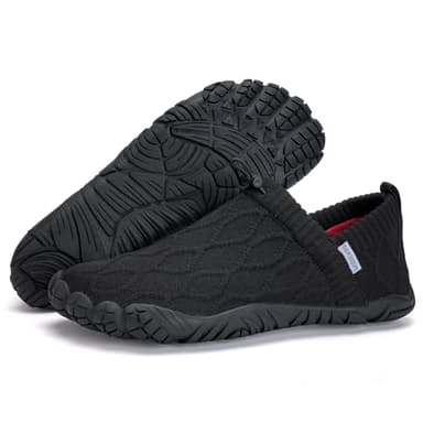 WateLves Barefoot Water Shoes Women Men Minimalist Comfortable Walking Shoes Beach Outdoor Running Sneakers (Black,37) - Image 2