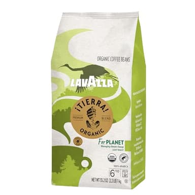 Lavazza ¡Tierra! Organic for Planet Whole Bean Coffee, Light Roast, 100% Arabica, 2.2 lb Bag (pack of 1) - Image 9