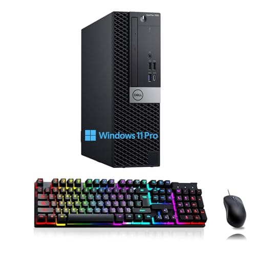 Dell Optiplex 7060 SFF Desktop Computer PC | Intel 8th Gen i5-8500 3.0GHz, 6Cores, 16GB DDR4 Ram 512GB SSD | USB WiFi + Bluetooth | Windows 11 Pro | Keyboard & Mouse(Renewed) - Image 1