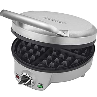 Cuisinart WAF-200FR 4 Slice Round Belgian Waffle Maker, Brushed Stainless - Certified Refurbished - Image 2