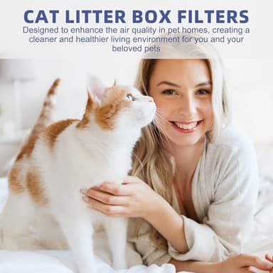 Hlimior 10 Pcs Carbon Filters for Litter-Robot 4, Cat Litter Box Replacement Filters with Activated Carbon to Absorb Unpleasant Odors Control Damp, Black (10 Pcs Carbon Filters for Litter-Robot 4) - Image 7