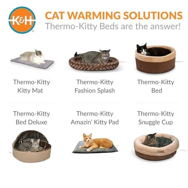 K&H PET PRODUCTS Self-Warming Cat Bed Pad, Self Heating Pad for Outdoor Cat Houses, Warming Mat for Indoor Pet Beds & Furniture, Reversible Blanket, Washable - Small 21 X 17in Oatmeal/Chocolate - Image 8