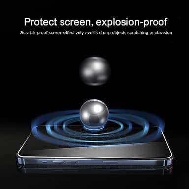Ailun Privacy Screen Protector for iPhone 16 / iPhone 15 / iPhone 15 Pro [6.1 Inch] 3 Pack Anti Spy Private Tempered Glass Anti-Scratch Case Friendly [3 Pack][Not for iPhone 16 Pro 6.3 inch] - Image 3