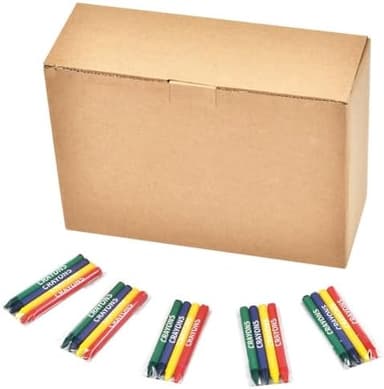 Madisi Crayons Bulk Pack, Regular Size, 4 Colors, 150 Packs, 600 Count - Image 4