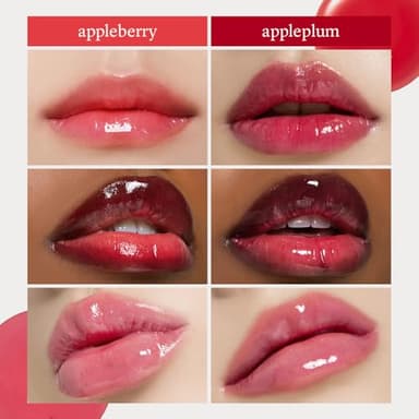 NOONI Korean Lip Oil Set - Appleberry & Appleplum | Long-Lasting, Moisturizing, Plumping, Revitalizing for Dry Lips, Waterproof, No Peel Off 0.12 FL Oz x 2ea - Image 5