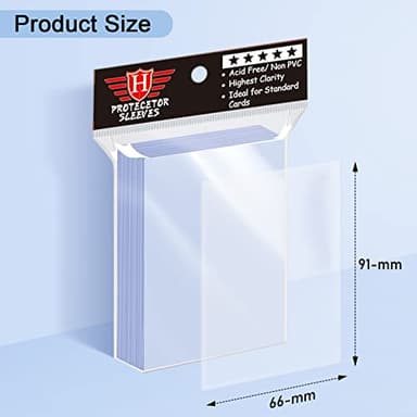 1000 Pcs Toploaders for Trading Cards, Soft Penny Sleeves Protectors Plastic Holders Fit for MTG, Baseball, Sports, Game Standard Cards - Image 2