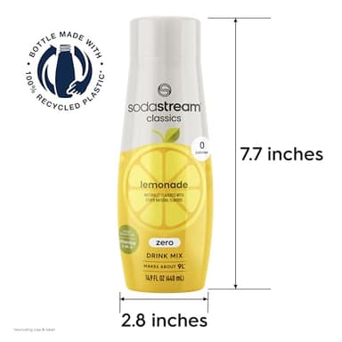 SodaStream SodaStream Zero Lemonade Drink Mix, 14.9 Fl Oz (Pack of 4) - Image 4