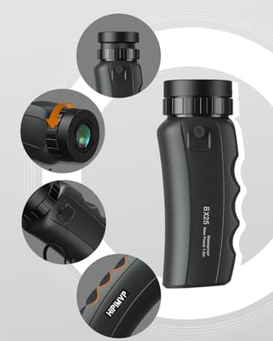 8x25 Pocket Mini Monocular Telescope for Hunting,BAK4 Prism FMC Lens Monoculars for Kids Adults Bird Watching Hiking Camping Wildlife - Image 5