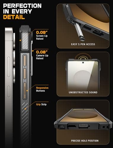 SUPCASE for Samsung Galaxy S25 Ultra Case with Stand (Unicorn Beetle Grip), [S Pen Friendly] [Compatible with MagSafe] [Military-Grade Protection] Magnetic Translucent Back Phone Case, Desert - Image 9