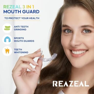 Mouth Guard for Grinding Teeth at Night: Moldable Dental Guard for Sleeping - Nighttime Protection for Teeth with Cleaning Tablets - Image 2