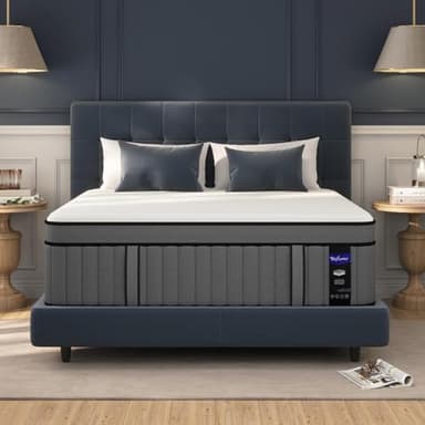 DIFAME Twin Size Mattress, 12 inch Twin Mattress in a Box, Hybrid Mattresses with Gel Memory Foam & Pocket Springs, Pressure Relief, Cooling, Enhanced Edge Support,Firm - Image 1