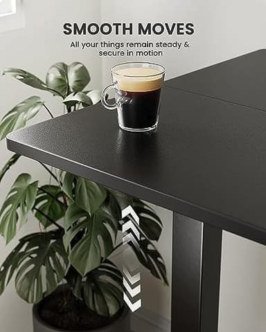 ErGear Height Adjustable Electric Standing Desk, 47.2 x 23.6 Inches Sit Stand up Desk, Memory Computer Home Office Desk with Two-Piece Desktop (Black) - Image 7