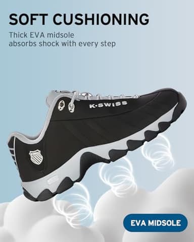 K-Swiss Men's ST329 CMF Sneaker, Black/Highrise/Black, 11 XW - Image 3