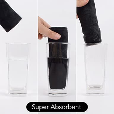 SINLAND Microfiber Facial Cloths Fast Drying Washcloth 12inch x 12inch Absorbent Face Wash Cloth Soft Makeup Remover Cloths - Image 6