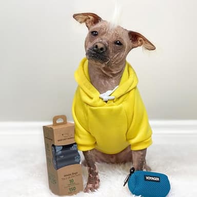 Best Pet Supplies Dog Poop Bags (150 Bags) for Waste Refuse Cleanup, Doggy Roll Replacements for Outdoor Puppy Walking and Travel, Leak Proof and Tear Resistant, Thick Plastic - Black - Image 5