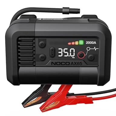 NOCO Boost+Air AX65: 2000A Jump Starter with Air Compressor Tire Inflator – Starts 8.0L Gas & 6.0L Diesel – 67 SLPM Airflow Inflates 0–40 PSI in 2 Minutes - Image 1