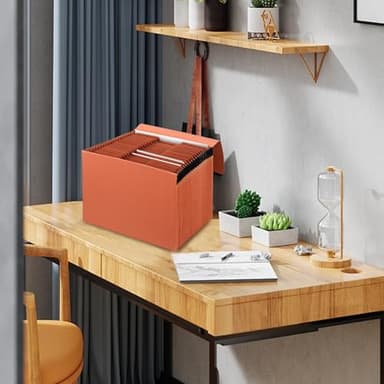 Heavy Duty Expanding File Folder Organizer,21 Pockets Accordion File Organizer,A-Z,1/3 Cut Tabs,Letter Size,17.5Inch Expansion - Image 5