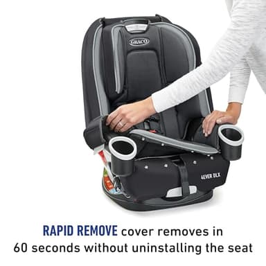 Graco 4Ever DLX 4-in-1, 10 Years Use Infant to Toddler Car Seat, Zagg, Includes Rear Facing, Forward Facing, Highback Booster & Backless Booster Seat options - Image 5