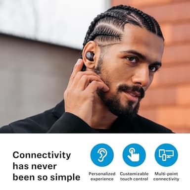 Sennheiser MOMENTUM True Wireless 4 Smart Earbuds with Bluetooth 5.4, Crystal-Clear Sound, Comfortable Design, 30-Hour Battery Life, Adaptive ANC, LE Audio and Auracast - Black Graphite - Image 8