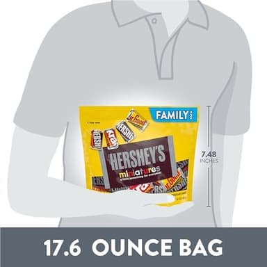 HERSHEY'S Miniatures Assorted Chocolate Candy Family Pack, 17.6 oz - Image 6