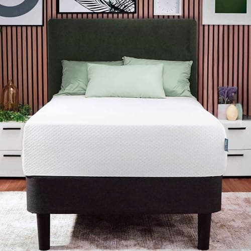 Nestl Green Tea Twin Mattress 8 Inch - Cooling Graphite Memory Foam Twin Mattress for Kids, Fiberglass Free Pressure Relief Supportive Bed in A Box, CertiPur-US Certified - Image 1