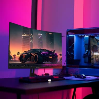 CRUA 27" Curved Gaming Monitor, 280Hz FHD (1920X1080P), 1800R VA Panel, 120% sRGB, Support AMD FreeSync, Low Blue Light, Ultra-Smooth Esports Display, HDMI 1.4 & DP 1.2, Wall Mountable Installs-Black - Image 7