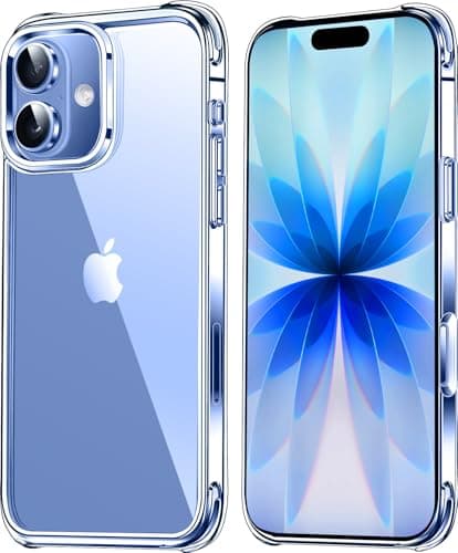 Mkeke Compatible with iPhone 17 Case Clear [Not-Yellowing] [Military-Grade Drop Protection] Shockproof Protective Phone Bumper for Apple 6.3 inch - Image 1