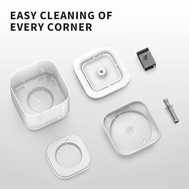 PETKIT New Cat Water Fountain with Wireless Pump, Ultra Quiet 65oz/1.85L Pet Water Fountain for Cats and Dogs Inside, Detachable Design Easy to Clean and Assemble, Filters Included - Image 6