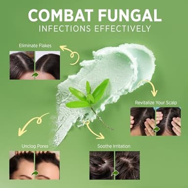 Roycederm Tea Tree Scalp Scrub: Anti Fungal Pre Shampoo, Itchy Relief Scalp Treatment for Dandruff, Psoriasis & Seborrheic Dermatitis - Gently Exfoliator, Relieves Dryness, Promotes Hair Growth - Image 4