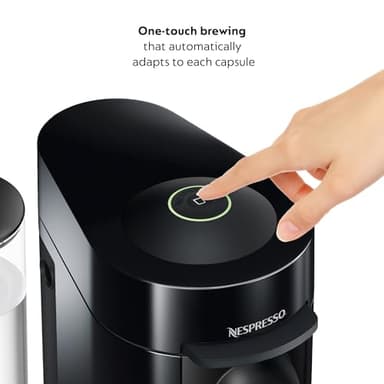 Nespresso VertuoPlus Coffee and Espresso Machine by De'Longhi with Milk Frother, Ink Black - Image 3