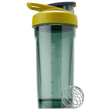 BlenderBottle Sport Shaker Bottle with Wire Whisk, 28-Ounce, Yellow – Protein Shakes & Hydration for Athletes & Fitness Enthusiasts, Easy Mixing, Durable & Lightweight, Lockable Lid - Image 1