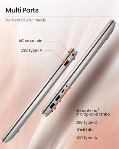 HP 17.3" Laptop Computer for Business and Students - AMD Ryzen 5 7430U, Full HD 300 Nits IPS Display, Webcam, Wi-Fi 6, Windows 11 Pro & Office Pro Lifetime, W/External CD/DVD Drive, 32GB RAM + 1TB SSD - Image 6