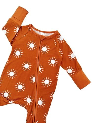 Bow Dream Infant Boys Girls Clothes Newborn Bamboo Rayon Baby girl Romper baby boy Bodysuit Jumpsuit Deep Green Dog Sun 3-6 Months - Image 5
