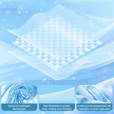 inhand Cooling Blanket King Size (90"x108") - Cooled Blankets for Hot Sleepers Lightweight Breathable Summer Blanket for Sleeping Night Sweats to Keep Cool in The Heat -Dark Grey-Sky - Image 3