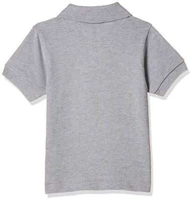 Lacoste Unisex-Child Short Sleeve Classic Pique Polo, Silver Heathered, 6 - Image 2