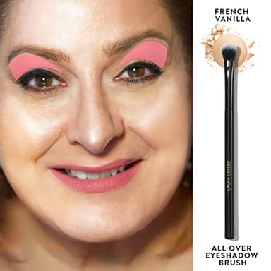 LAURA GELLER NEW YORK All-Over Eye Shadow Brush, Black Wooden Handle - Image 3