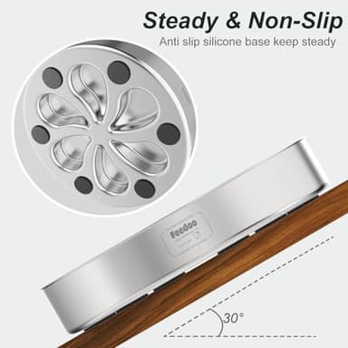 Feedoo Slow Feeder Dog Bowls Large Breed 3Cups, Food Grade 304 Stainless Steel Dog Bowls with Non-Slip Base, Maze Pet Dish to Slow Down Eating, Metal Slow Feeder Dog Bowl - Image 6