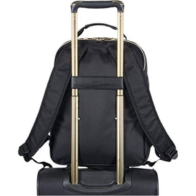 Kenneth Cole REACTION Women's Chelsea Chevron 15" Laptop and Tablet Backpack, Black - Image 5