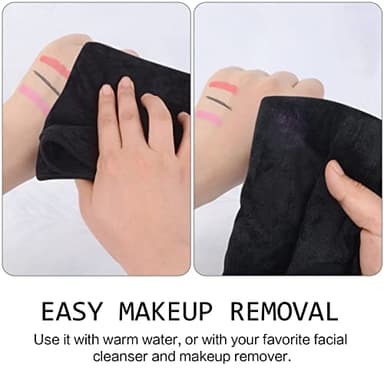 SINLAND Microfiber Facial Cloths Fast Drying Washcloth 12inch x 12inch Absorbent Face Wash Cloth Soft Makeup Remover Cloths - Image 5