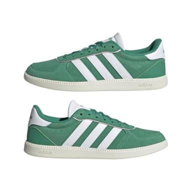 adidas Women's Breaknet Sleek Sneaker, Court Green/White/Clear Pink, 8.5 - Image 5