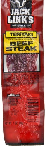 Jack Link's Beef Steak, Teriyaki - Protein Snacks, Meat Snack with 9g of Protein, Made with 100% Beef, Individually Wrapped Bulk Snack Pack, Keto Friendly - 1 Oz. (12 Count) - Image 7