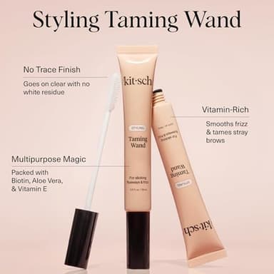 Kitsch Fly Away Stick for Hair - Taming Wand with Biotin, Aloe & Vitamin E - Clear Serum-Like Gel Hair Mascara for Flyaways & Baby Hairs - Lightweight Hair & Multi-Use Hair Stick - 18ml - Image 2