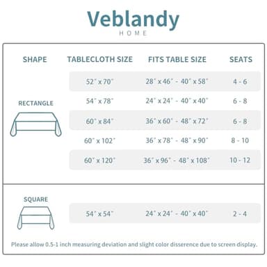 Veblandy Table Cloth Rectangle Waterproof Spill-Proof Wrinkle-Free Tablecloth Washable, Kitchen Dining Tabletop Decoration, Fabric Table Cover for Indoor and Outdoor Use, 60 x 120 Inch, Yellow - Image 6