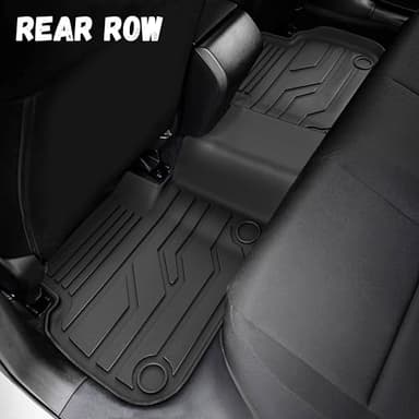 PARTZER Floor Mats for Honda Civic 2022-2026 Sedan Hatchback Si (Include Sport), 2nd Row with&Without USB Port, for Acura Integra 2023-2025, All Weather TPE Protection Floor Liners Accessories - Image 5