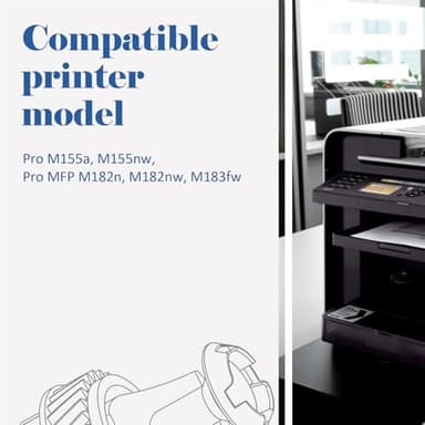 215A Toner Cartridges 4 Pack (with Chip) Compatible Replacement for HP 215A W2310A W2311A W2312A W2313A for HP Color Laserjet Pro MFP M182nw M183fw M182 M183 M155 Printer (Black Cyan Yellow Magenta) - Image 2