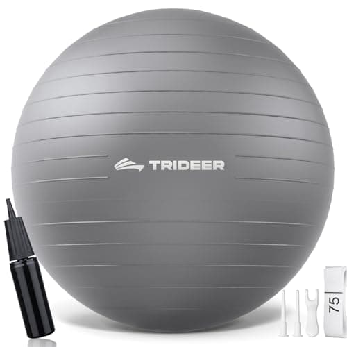 Trideer Yoga Ball for Pregnancy Office Ball Chair– Exercise Ball for Birthing, Labor, Stretching & Core Workout – Anti-Burst, Slip-Resistant for Home Gym, Flexible Seating & Physical Therapy - Image 1